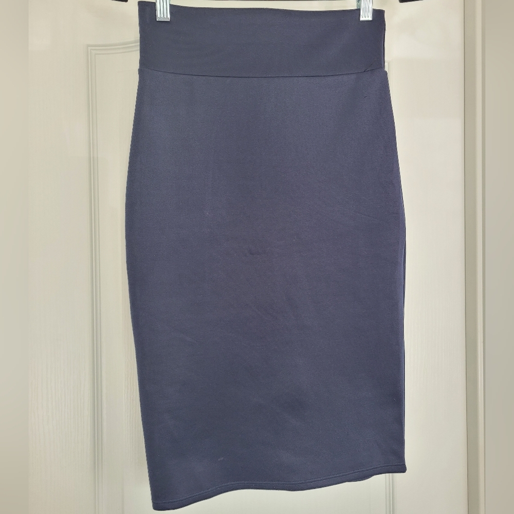 Navy Pencil Skirt